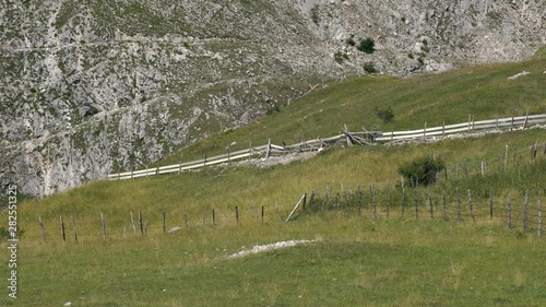 Wooden fence Lukomir village Konjic Bosnia and Herzegovina - (4K)