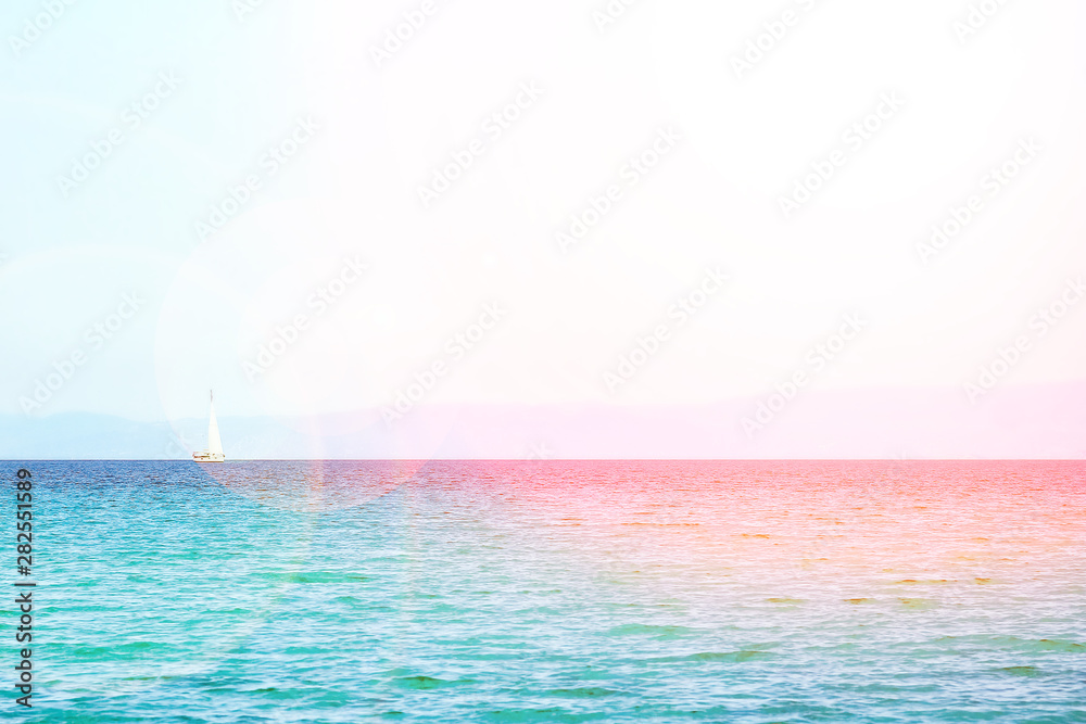 Beautiful sea of Greece at the coast Beautiful sea of Greece at the coast