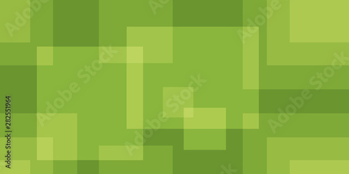 abstract green square background design with elegant transparent intersecting line
