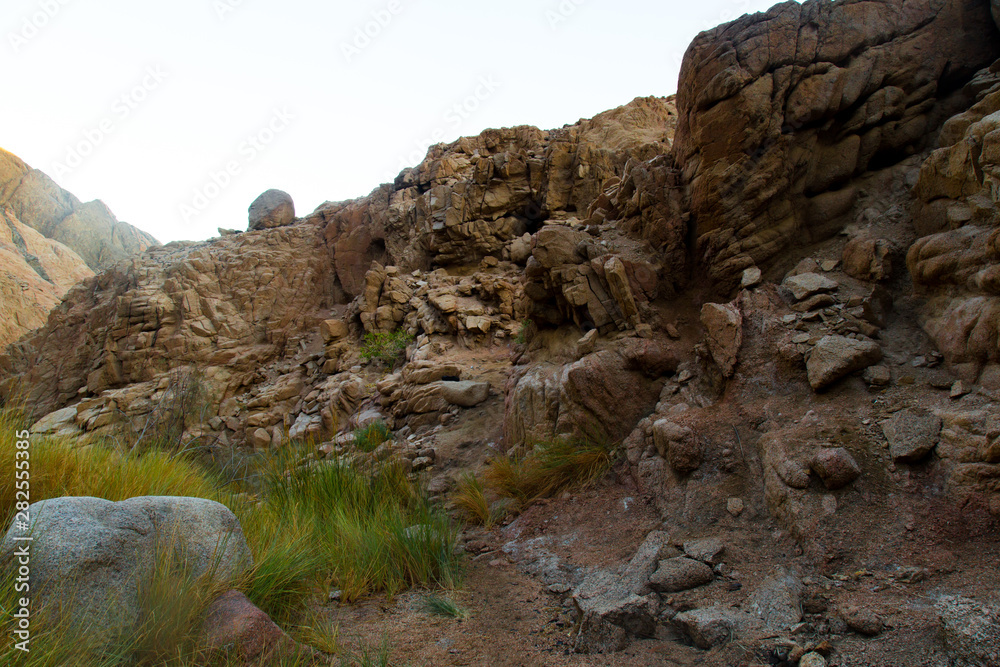 mountains and rock formations in the sinai desert mountains and rock formations in the sinai desert
