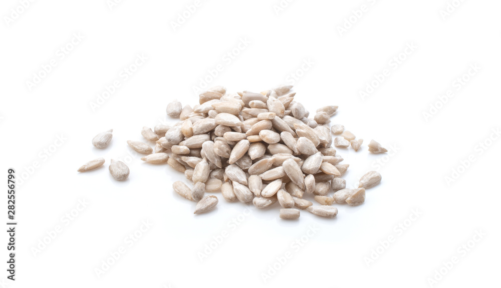sunflower seeds isolated on white background. sunflower seeds isolated on white background.