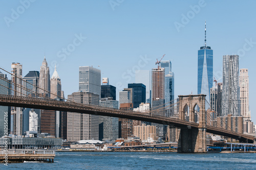 Lower Manhattan skyline NYC  USA