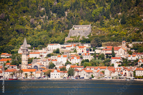 Perast, Montenegro. View from the sea