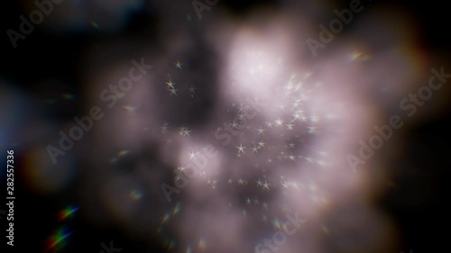 Defocused Lens Blur Light Star Trail Particle Transition Background photo