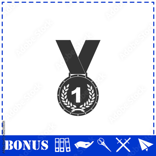 Medal icon flat