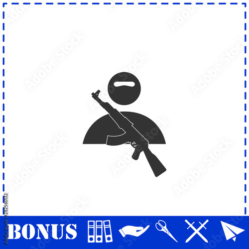 Raider icon flat