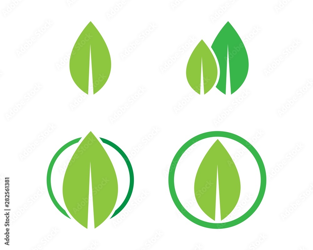 Logos of green leaf ecology nature element vector icon Logos of green leaf ecology nature element vector icon