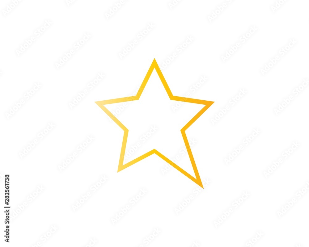 Obraz premium Star Logo Template vector icon illustration design