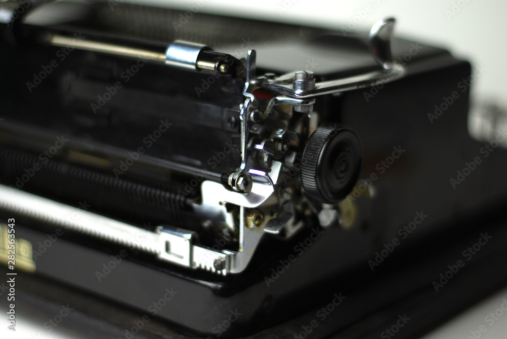 Fototapeta premium close up of an old typewriter 