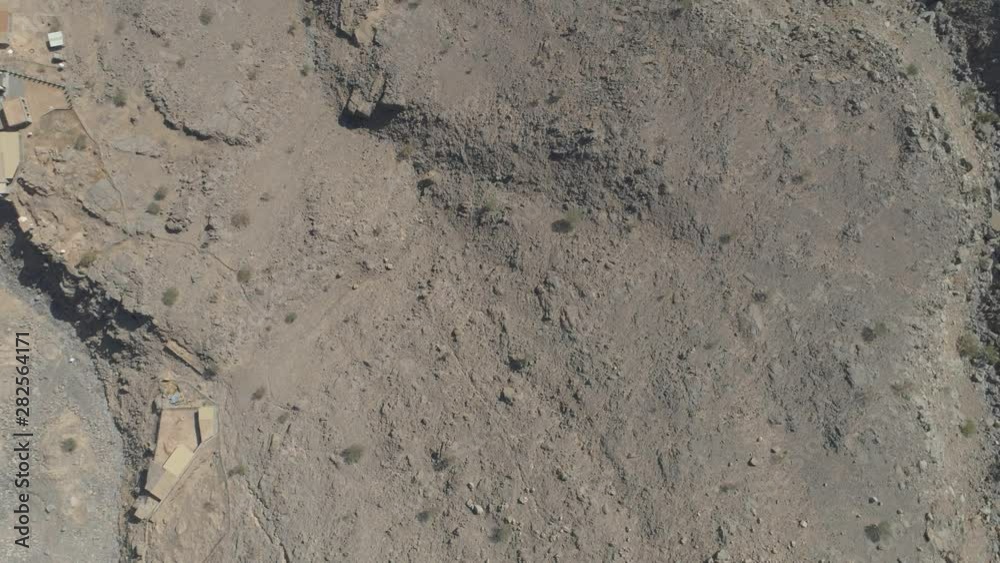 Cinematic drone shot - Revealing shot of a rockey mountain. Abandoned Area. Cinematic drone shot - Revealing shot of a rockey mountain. Abandoned Area.