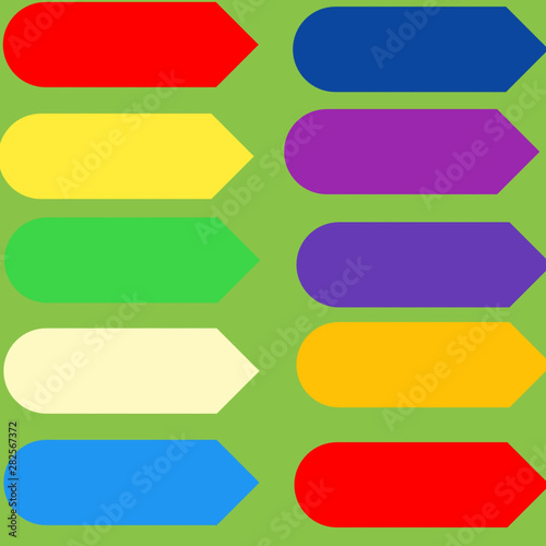 set of colorful banners