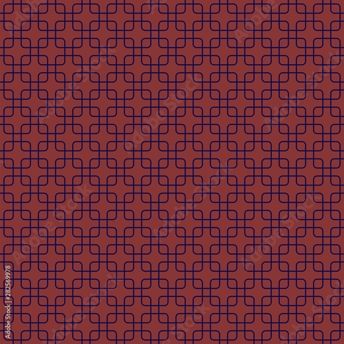 Wallpaper Mural abstract square shapes. vector seamless pattern. simple salmon and blue repetitive background. textile paint. fabric swatch. wrapping paper. continuous print. dark grid Torontodigital.ca