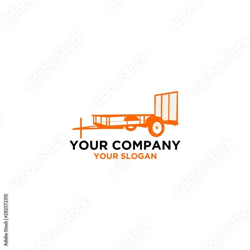 Tex Trailers Logo Design Vector