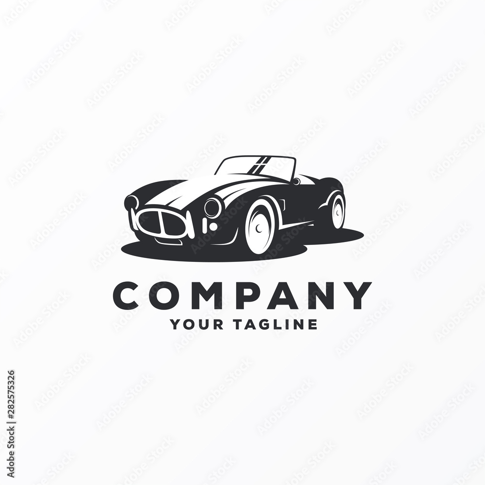 awesome vintage car logo design