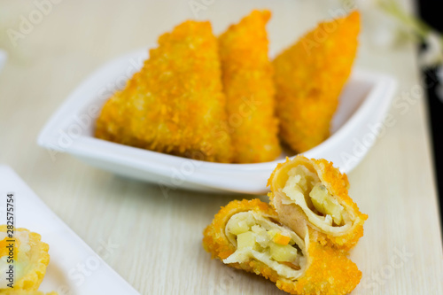 fried Risoles or risol is indonesian traditional street food