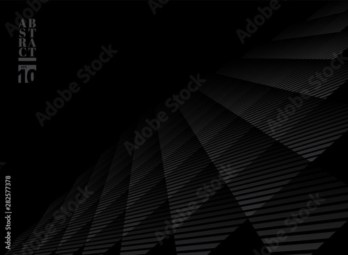 Abstract black and gray subtle lattice square pattern perspective background. Modern style trellis. Repeat geometric grid.