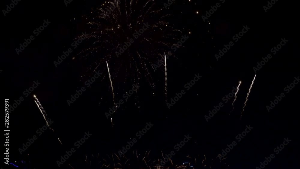 Wonderful Firework for background at night Wonderful Firework for background at night