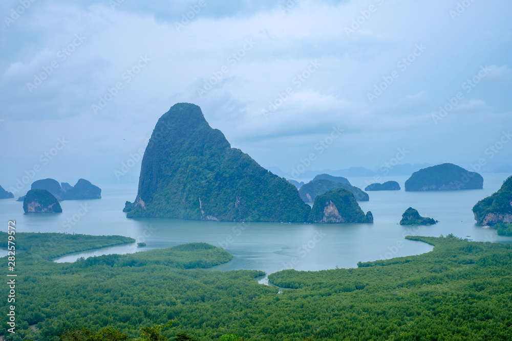Famous landscape view point in Southen of Thailand name