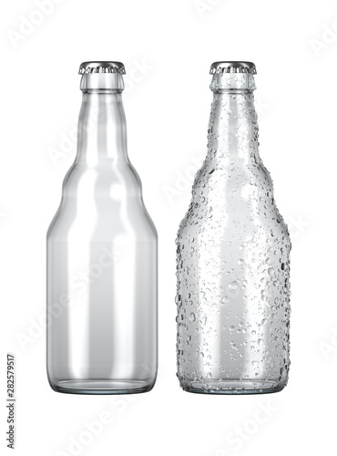 Wallpaper Mural Empty Clear Beer Bottle Torontodigital.ca