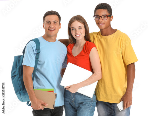 Portrait of young students ...