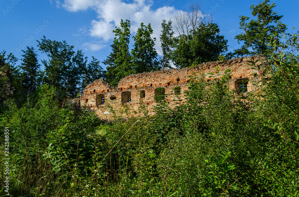 ruiny zamky Herburtów Ukraina 