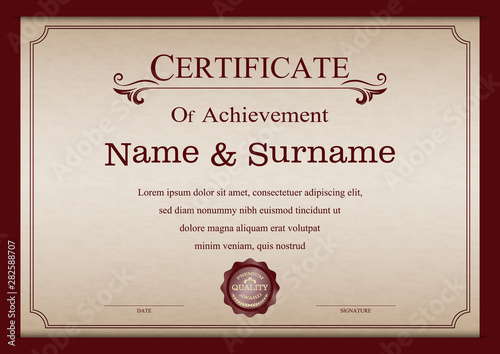 Certificate or diploma