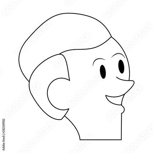 boy young child infancy cartoon in black and white