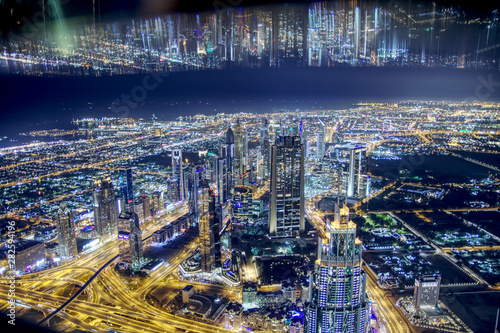 View on Dubai from Burj Khalifa