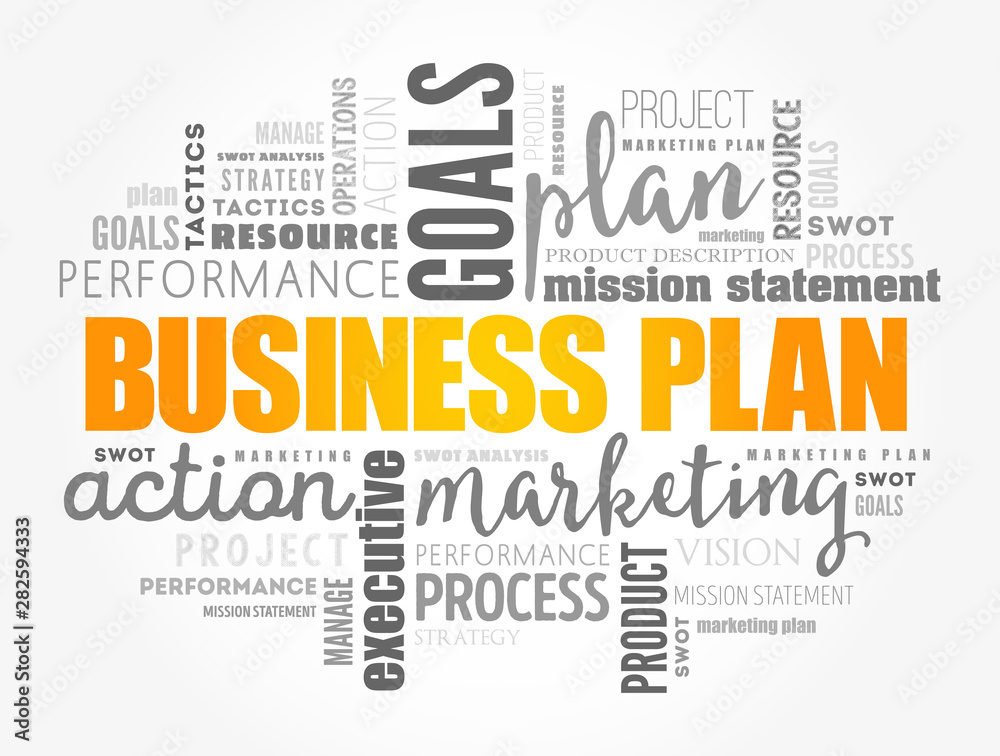 Business plan word cloud collage, business concept background Business plan word cloud collage, business concept background