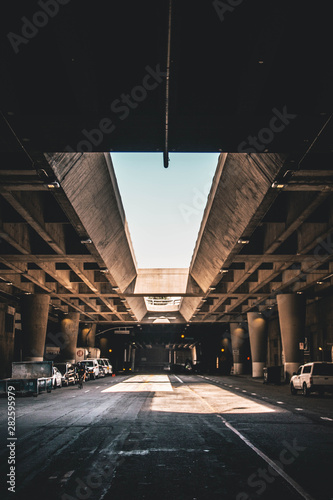 Underpass in Downtown Los Angeles photo