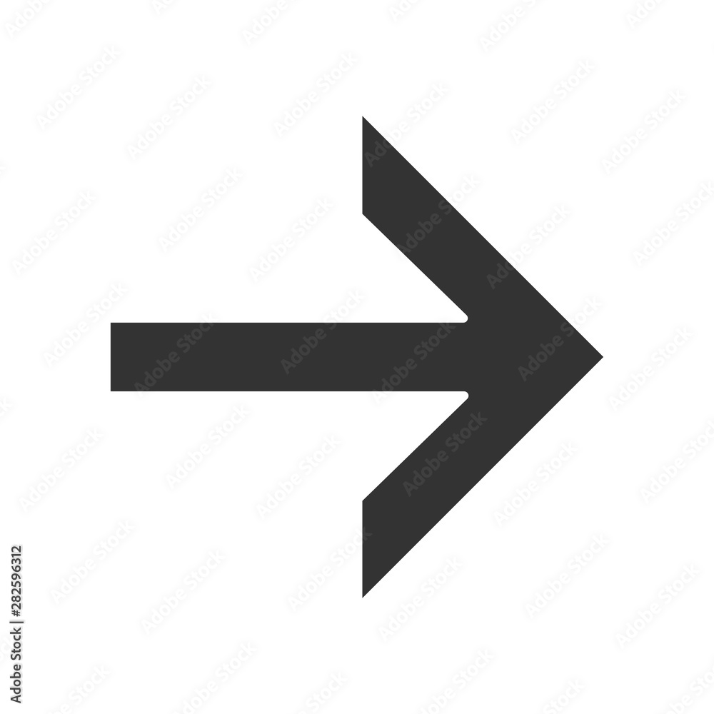 Forward arrow glyph icon. Next. Right arrow. Navigation pointer sign. Direction move. Computer keyboard button. Motion indicator. Silhouette symbol. Negative space. Vector isolated illustration Forward arrow glyph icon. Next. Right arrow. Navigation pointer sign. Direction move. Computer keyboard button. Motion indicator. Silhouette symbol. Negative space. Vector isolated illustration