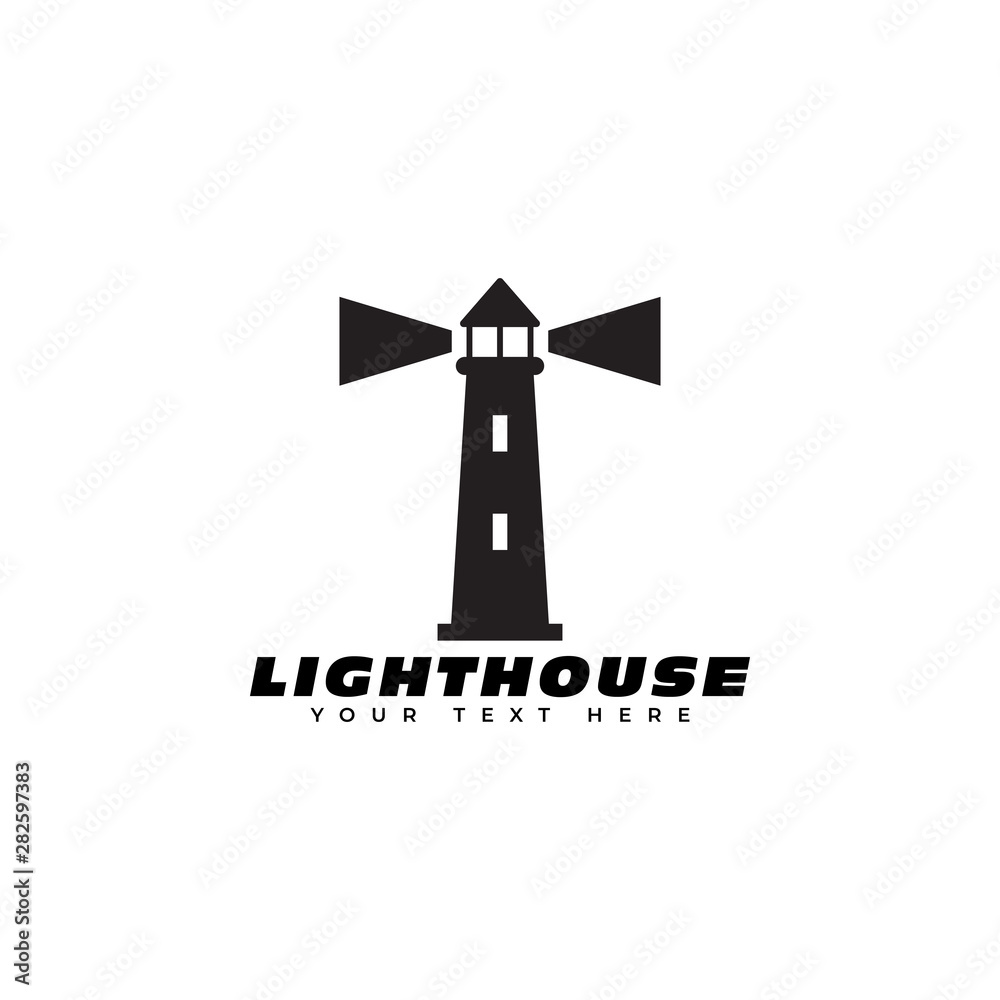 Lighthouse logo design template vector isolated illustration Lighthouse logo design template vector isolated illustration