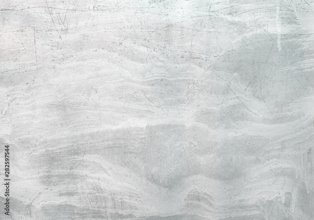 Naklejka premium Old silver metal abstract seamless smooth patterns texture for light grey background