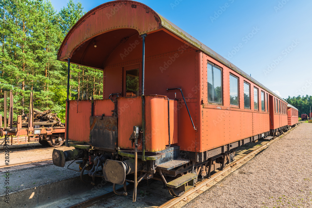 An antique railway wagon for Passengers An antique railway wagon for Passengers