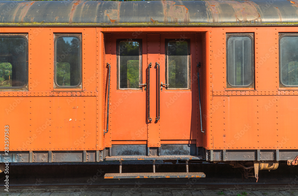 An antique railway wagon for Passengers