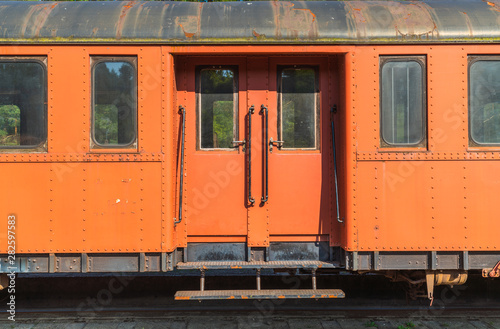 An antique railway wagon for Passengers