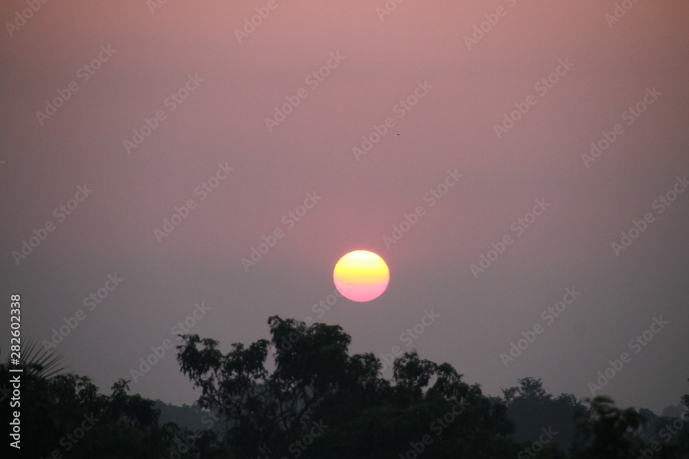 Fototapeta premium sunset in mountains