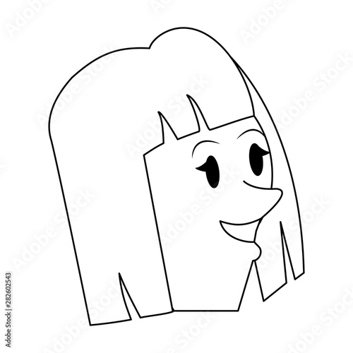 girl young kid infancy cartoon in black and white