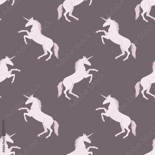 Magic pegasus  unicorn fairy-tale animal vector pattern