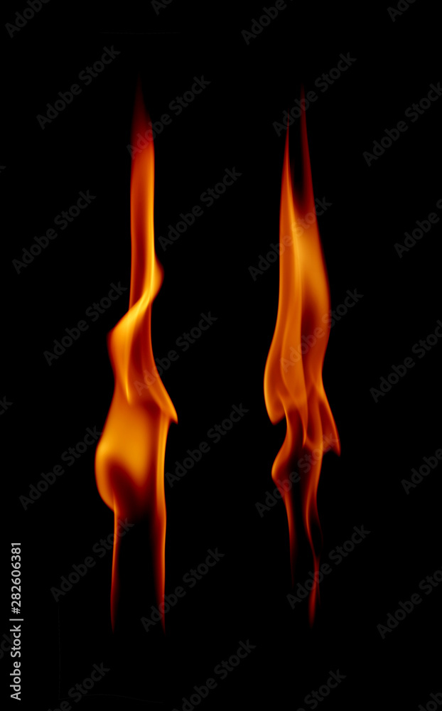 abstract fire flames on black background abstract fire flames on black background
