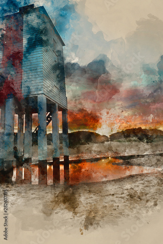 Digital watercolour paintin...
