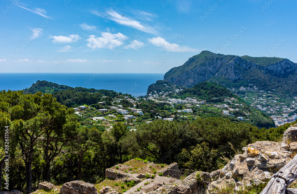 Italy, Capri, panorama from the top of the island Italy, Capri, panorama from the top of the island