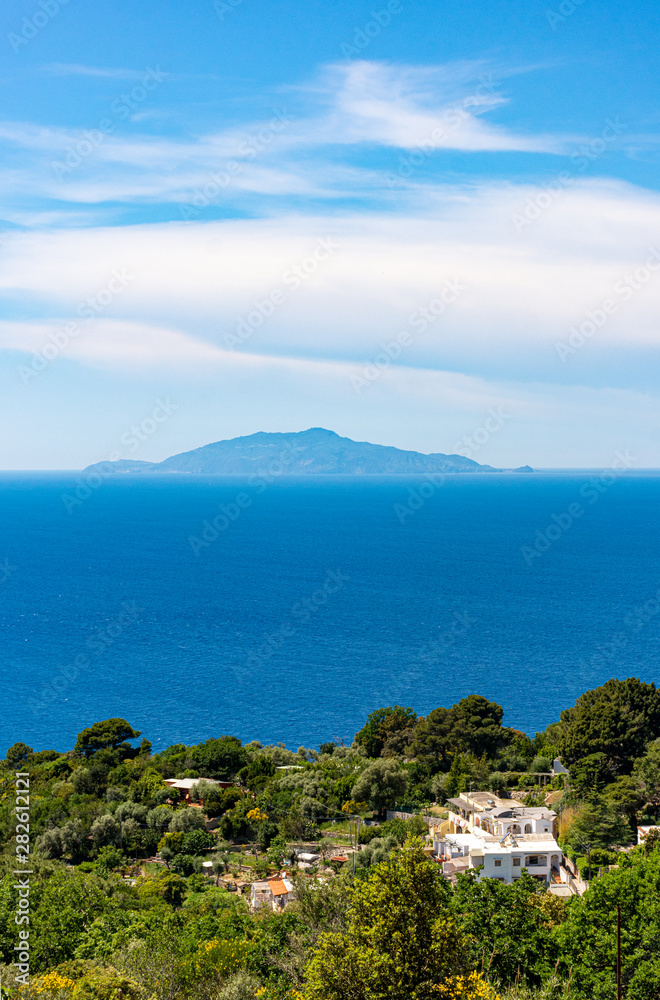 Italy, Capri, panorama from the top of the island