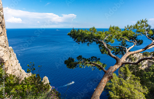 Italy, Capri, panorama from the top of the island