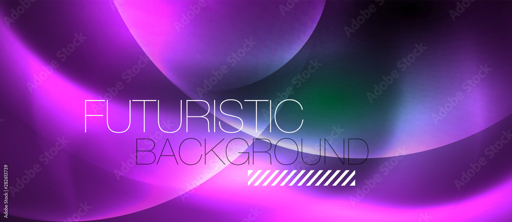 Neon glowing circles vector abstract background Neon glowing circles vector abstract background