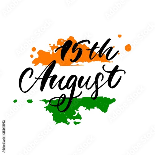 Happy Independence day India, Vector illustration, Flyer design for 15th August.