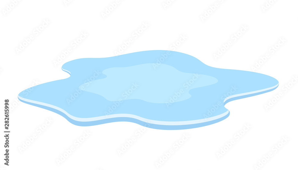 Spill water vector cartoon