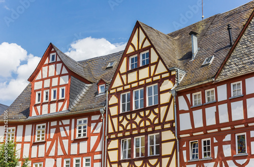 Colorful historic houses in Limburg an der Lahn, Germany