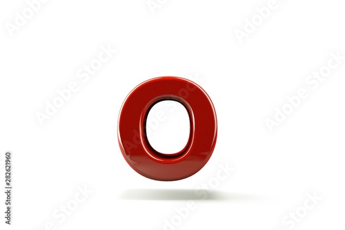 3d letter collection with white background