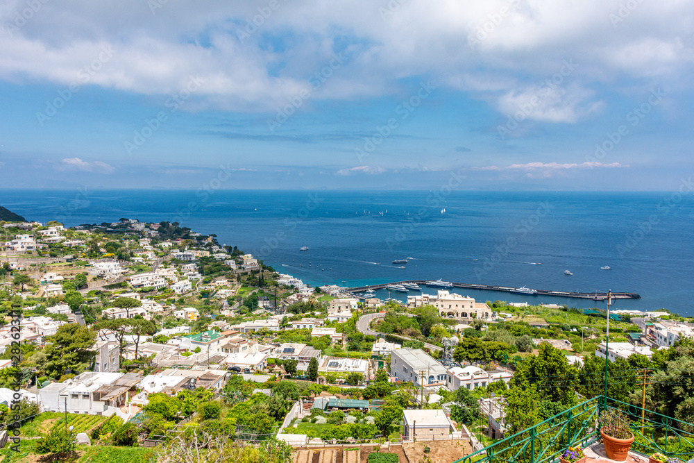 Italy, Capri, typical panorama from the streets